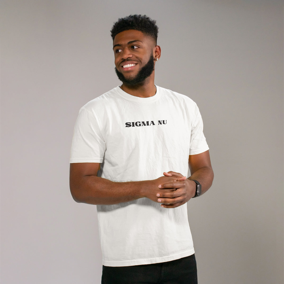 Sigma Nu Comfort Colors Retro Smiley Short Sleeve Tee
