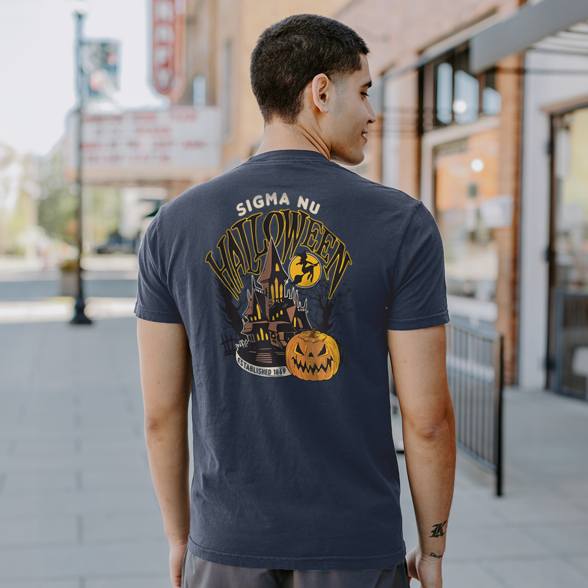 New! Limited Edition Sigma Nu Midnight Manor Short Sleeve Tee