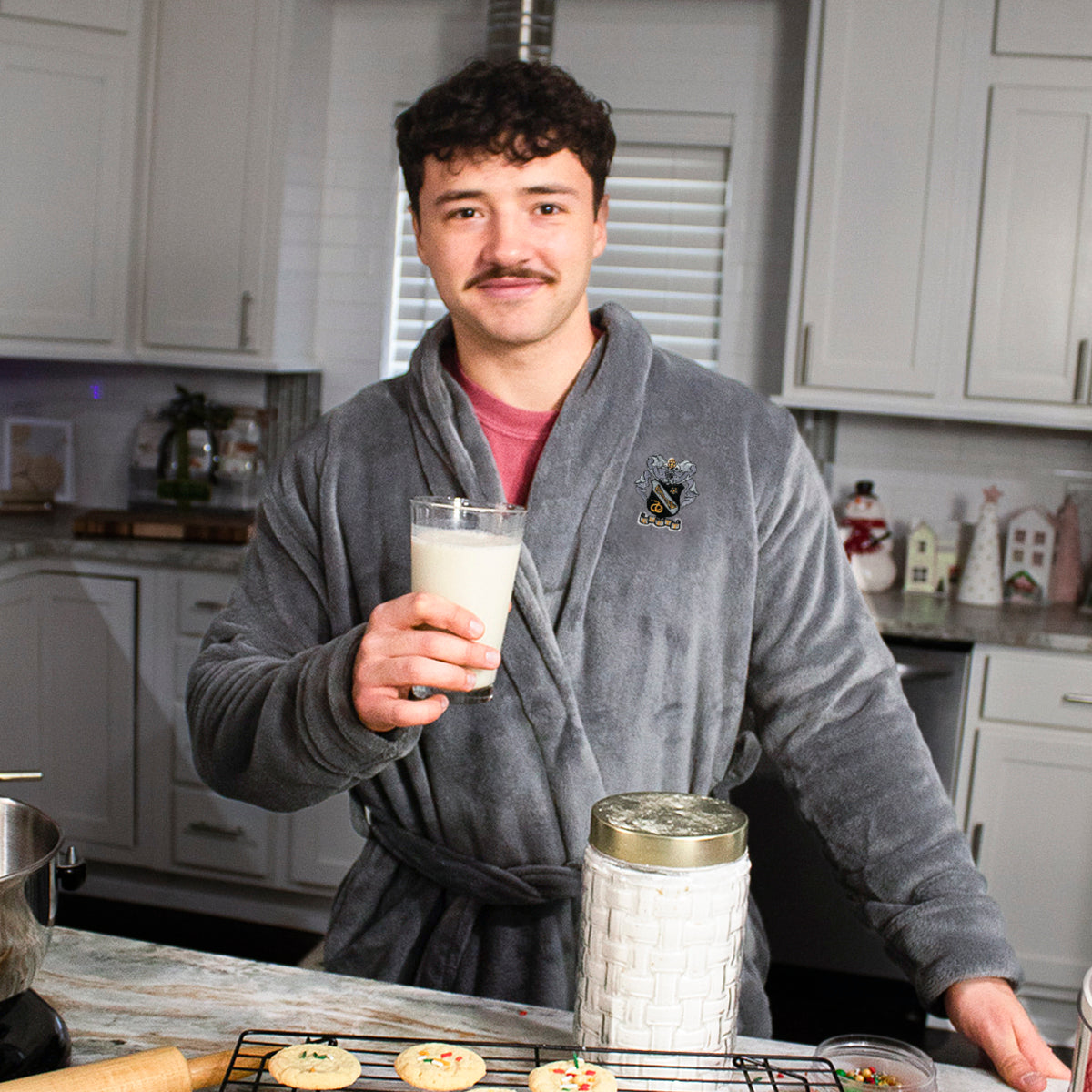 Sigma Nu Charcoal Ultra Soft Robe