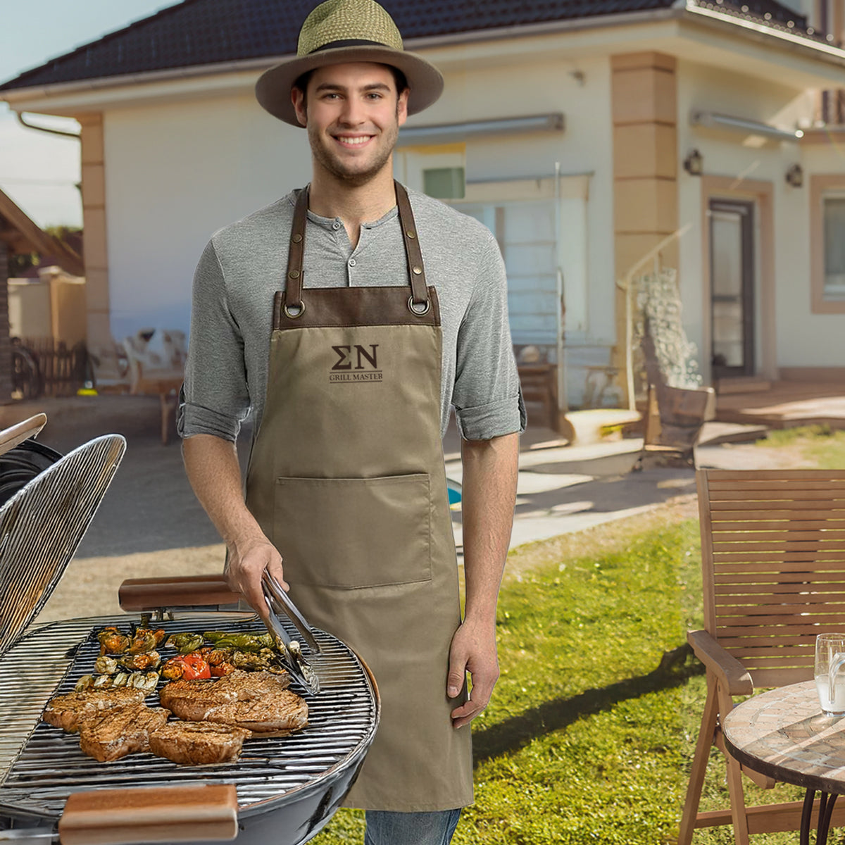 New! Sigma Nu Grill Master Embroidered Apron