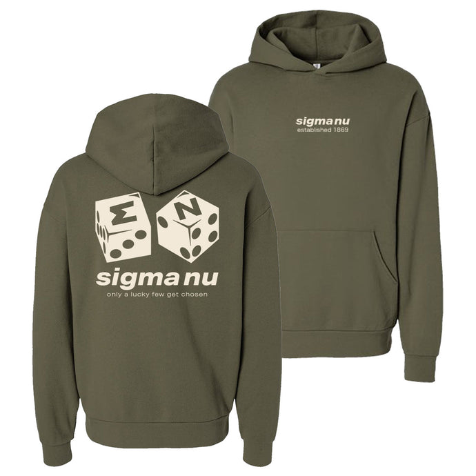 Sigma Nu Lucky Roll Graphic Hoodie