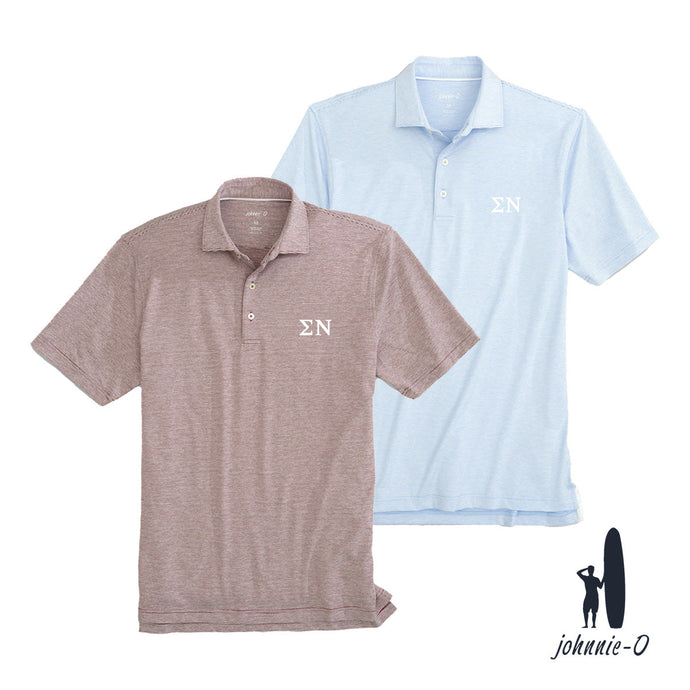 Sigma Nu Johnnie-O Striped Polo