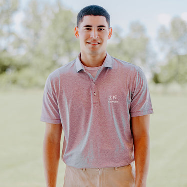 Sigma Nu Personalized Johnnie-O Striped Polo