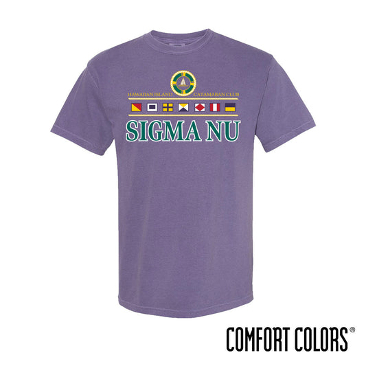 New! Sigma Nu Vintage Catamaran Club Short Sleeve Tee