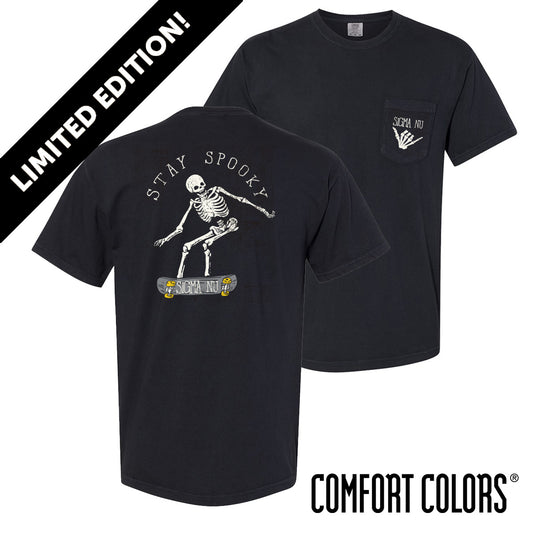Limited Edition Sigma Nu Stay Spooky Short Sleeve Tee