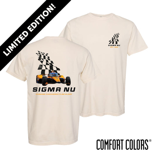 New! Sigma Nu Limited Edition Comfort Colors Checkered Champion Short Sleeve Tee