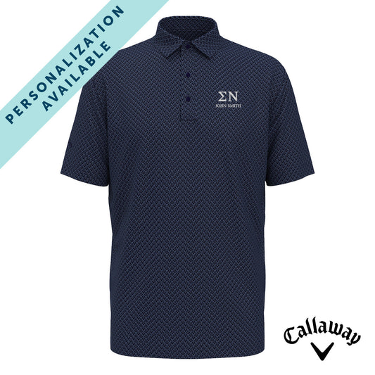 Sigma Nu Callaway Chevron Patterned Polo Sigma Nu
