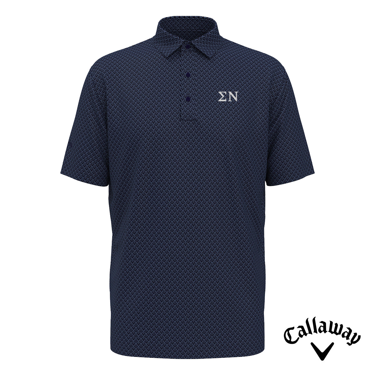 Sigma Nu Callaway Chevron Patterned Polo Sigma Nu