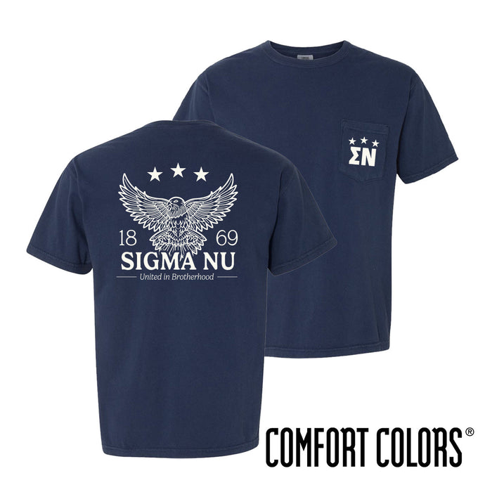 Sigma Nu Patriotic Eagle Short Sleeve Tee