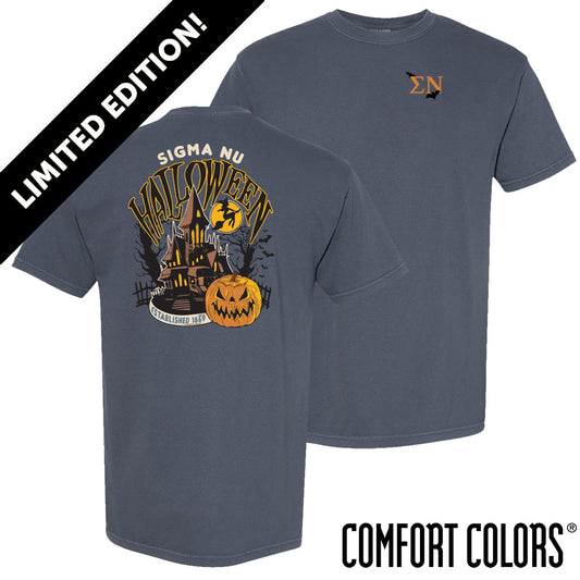 New! Limited Edition Sigma Nu Midnight Manor Short Sleeve Tee