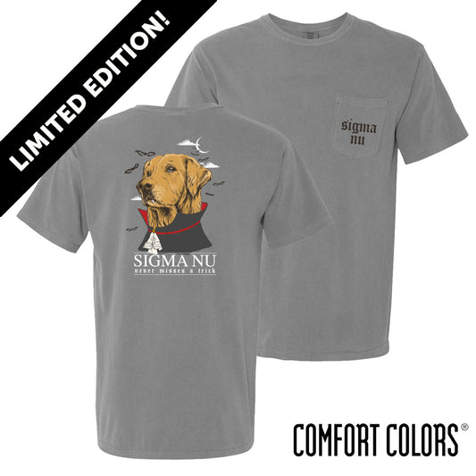 Limited Edition Sigma Nu Vampire Retriever Short Sleeve Pocket Tee