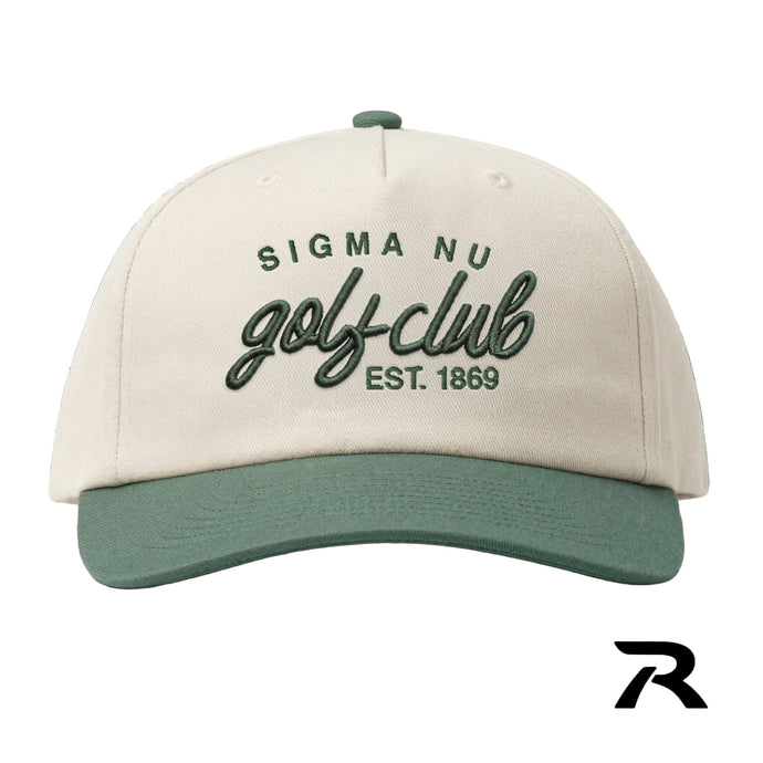 Sigma Nu Green Golf Club Hat