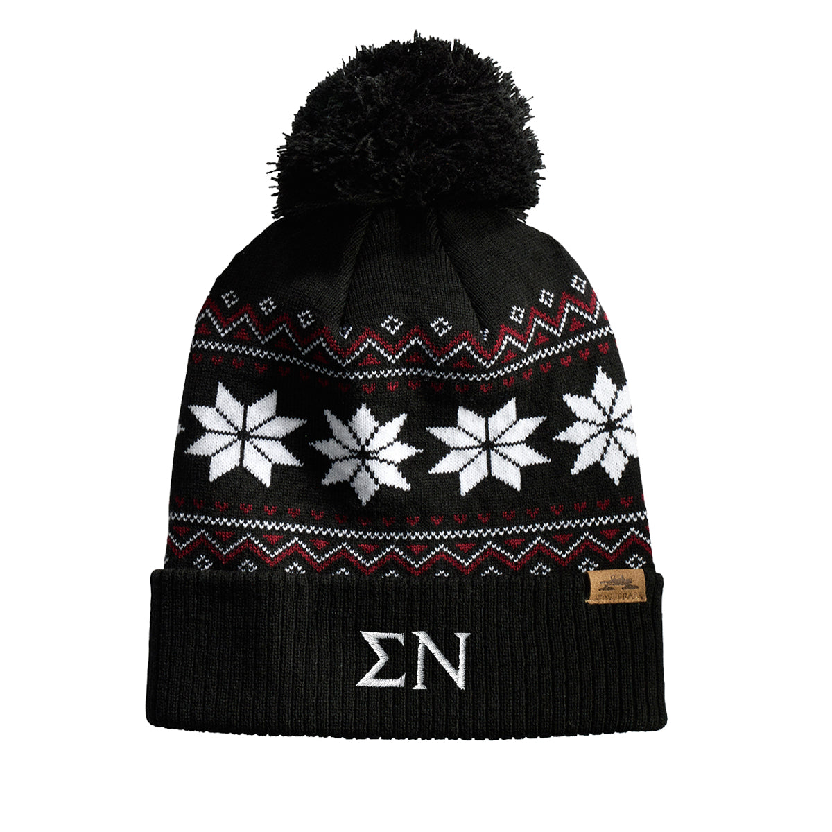 Sigma Nu Knitted Pom Beanie