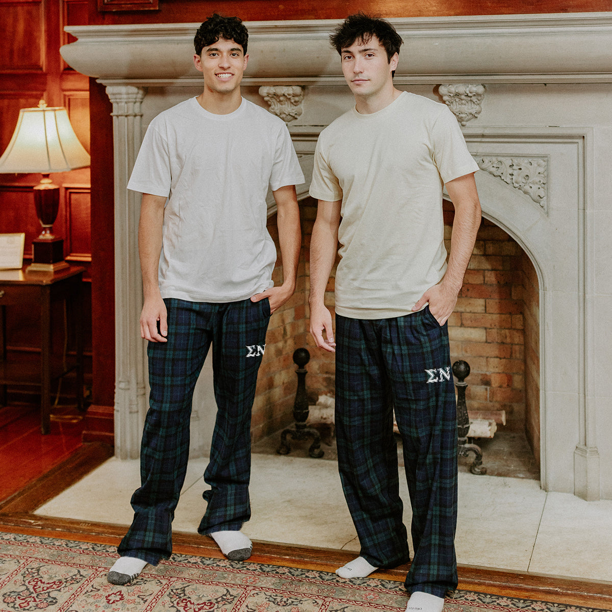 Sigma Nu Blackwatch Plaid Flannel Pants