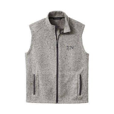 Sigma Nu Heather Grey Vest