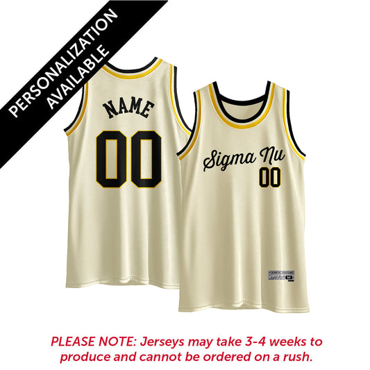 Sigma Nu Retro Basketball Jersey.
