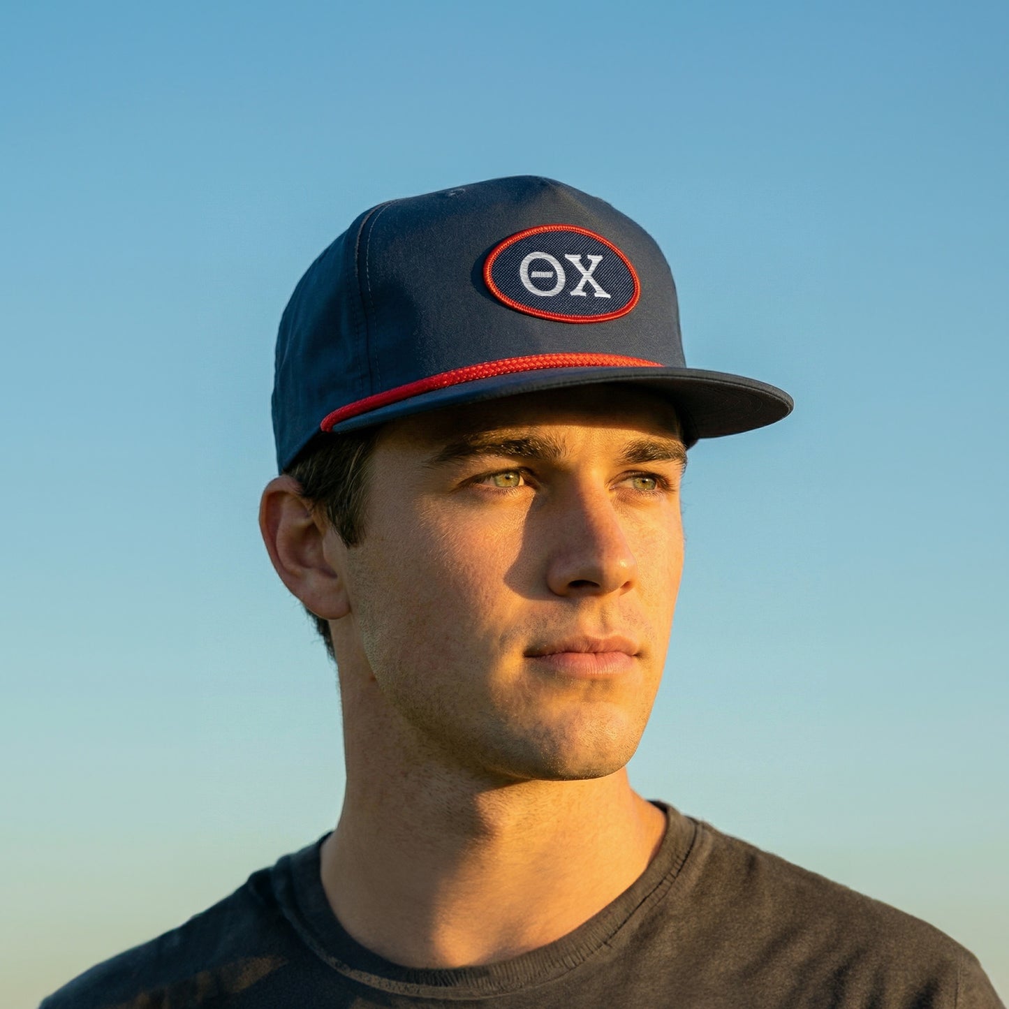 New! Sigma Nu Richardson Rope Hat with Patch