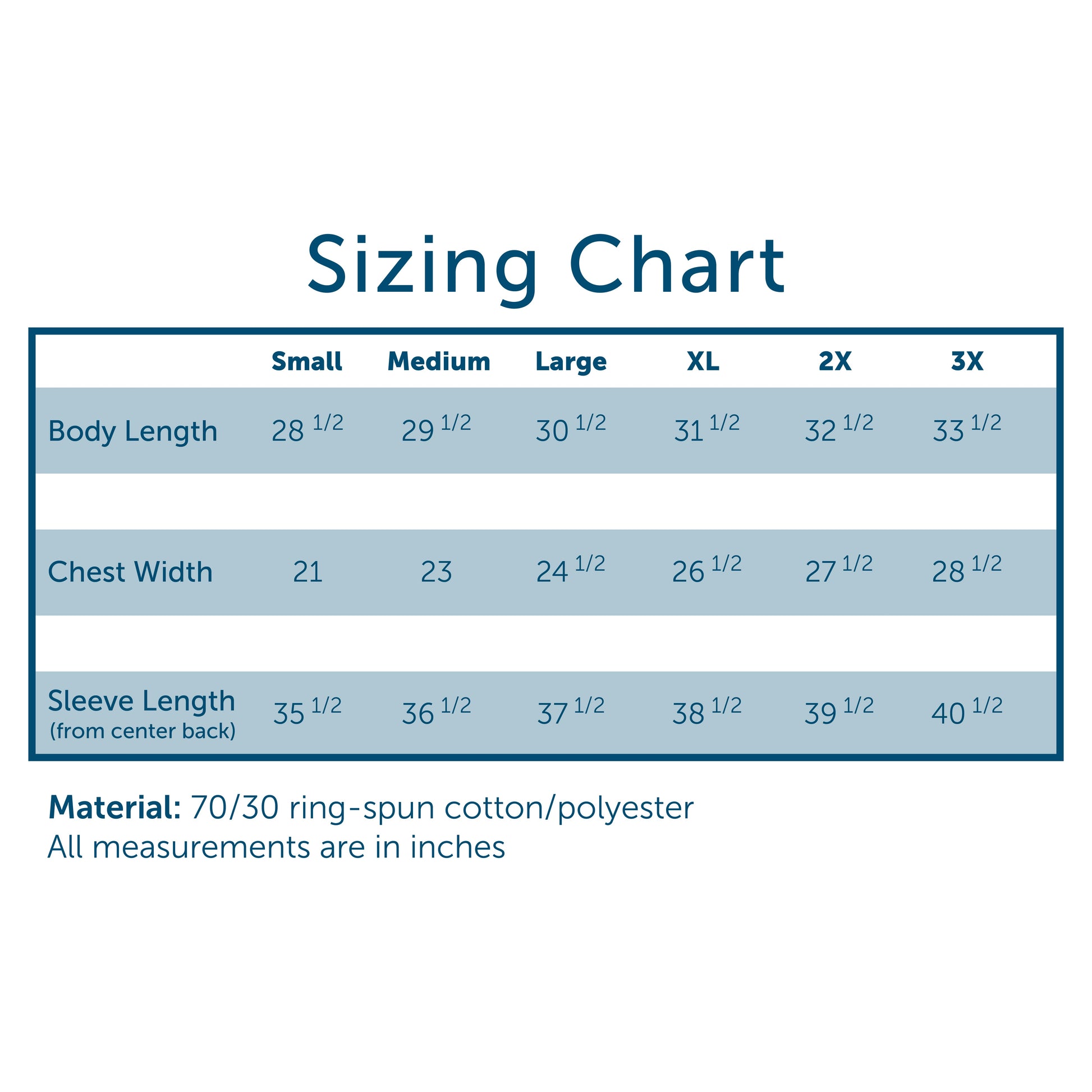 Sizing Chart