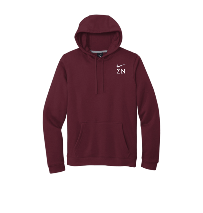 Dark Maroon Printed Hoody Front