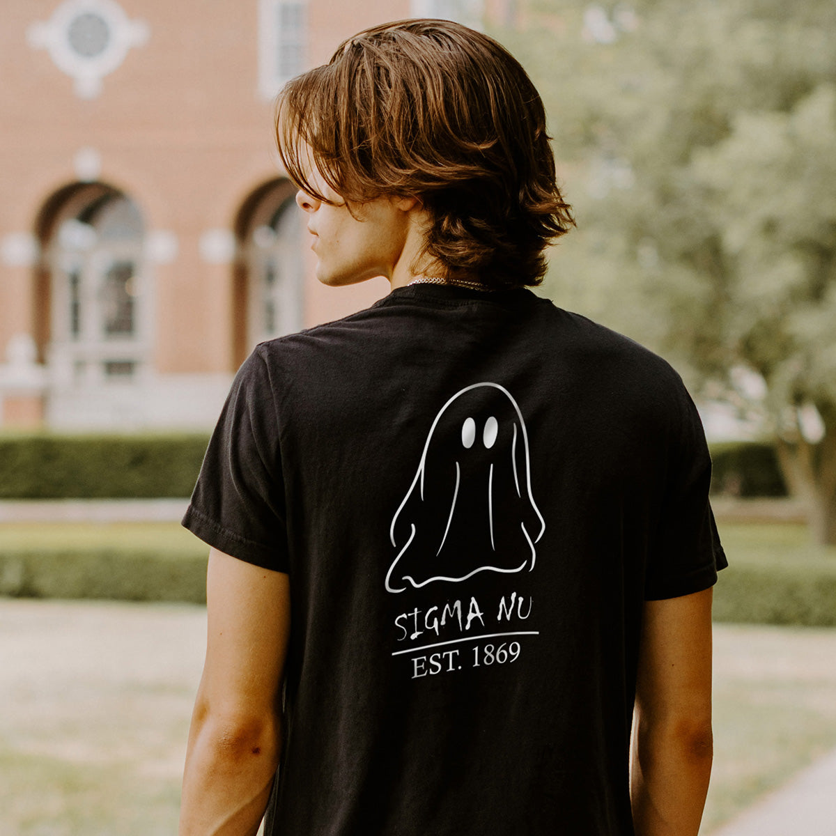 Sigma Nu Black Ghost Short Sleeve Tee