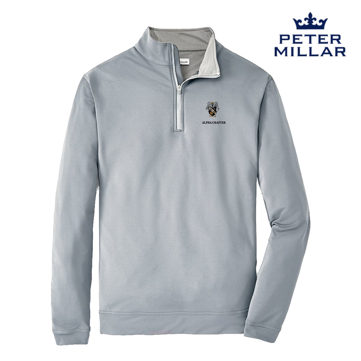 Sigma Nu Personalized Peter Millar Perth Stretch Quarter Zip