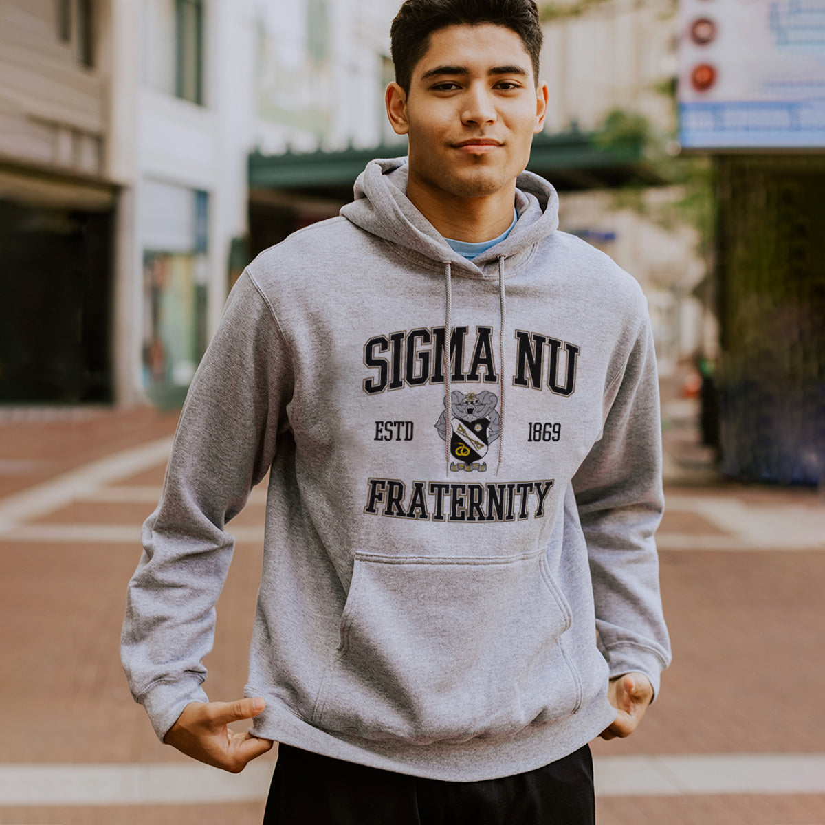 Sigma Nu Classic Crest Hoodie