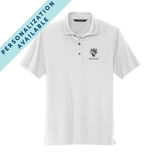 Sigma Nu White Crest Polo
