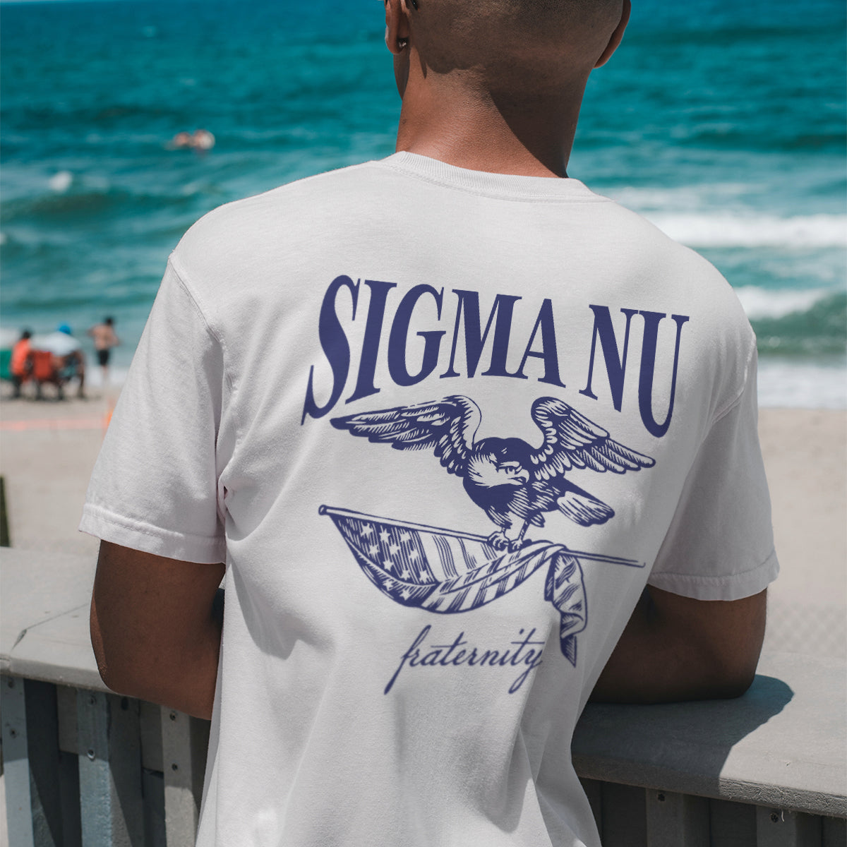 Sigma Nu Comfort Colors Freedom White Short Sleeve Tee