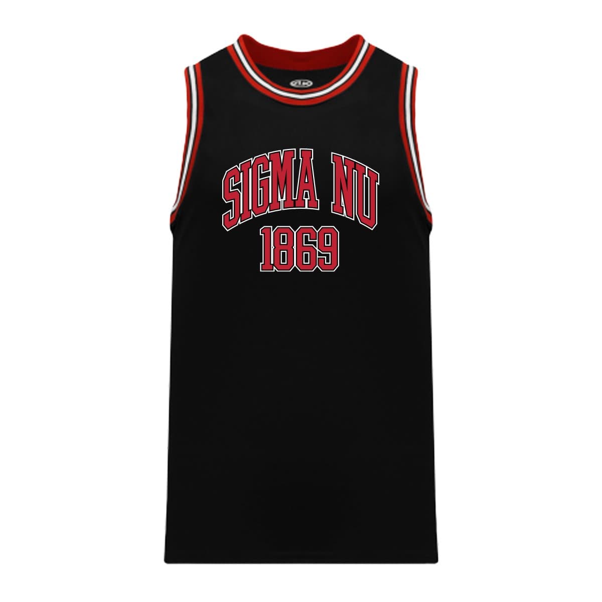 Sigma Nu Black Basketball Jersey | Sigma Nu | Shirts > Jerseys