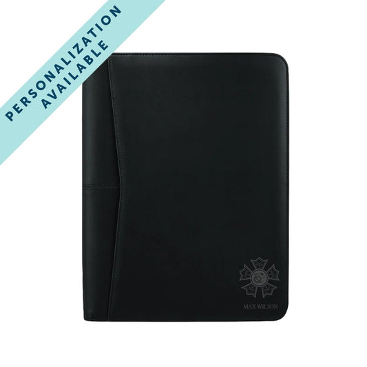 Sigma Nu Zippered Crest Padfolio | Sigma Nu | Office products > Padfolios