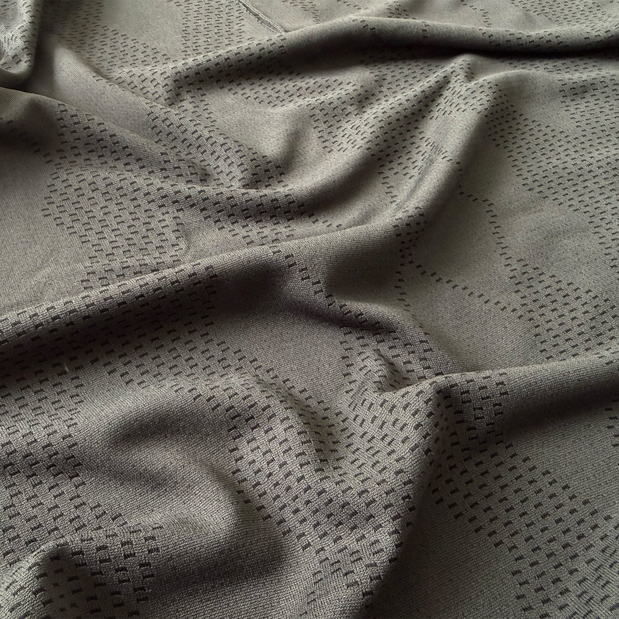 Quality image of Allover diamond jacquard pattern.