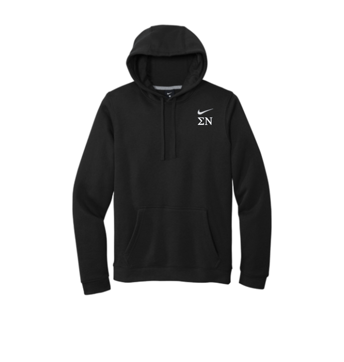 Black Printed Hoody Front