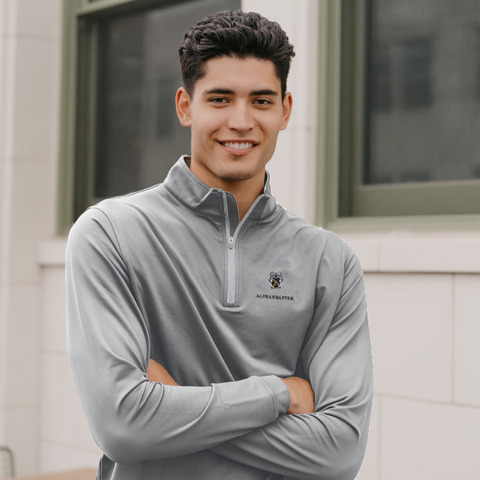Sigma Nu Personalized Peter Millar Perth Stretch Quarter Zip