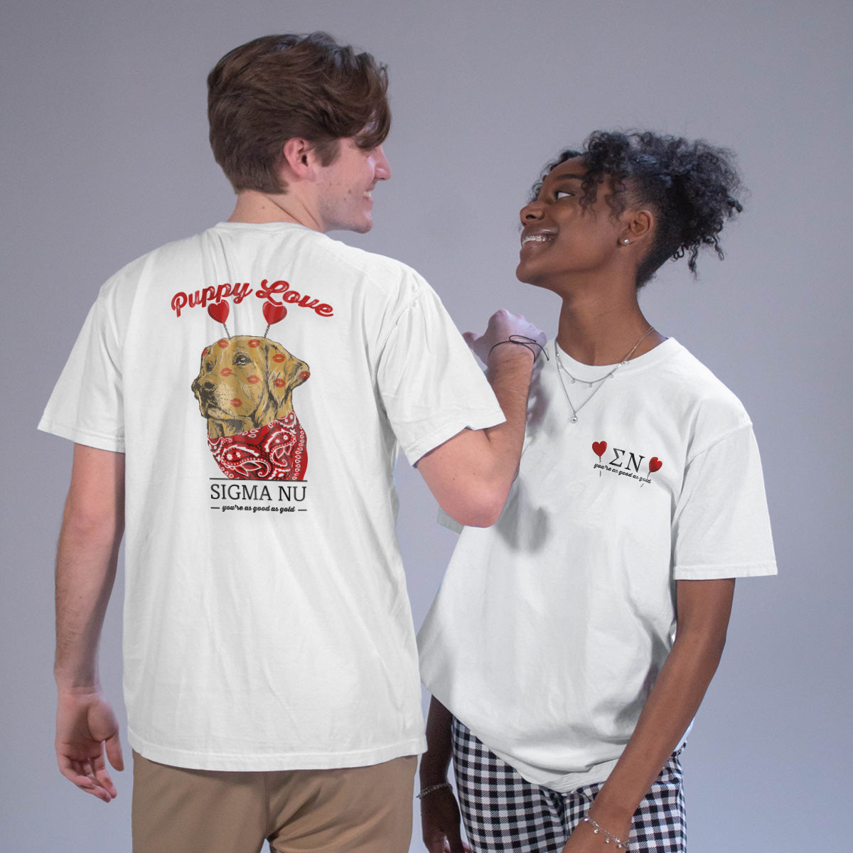 Sigma Nu Puppy Love Short Sleeve Tee