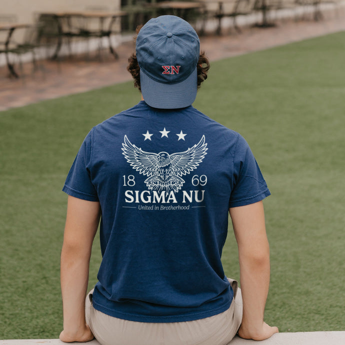 Sigma Nu Patriotic Eagle Short Sleeve Tee
