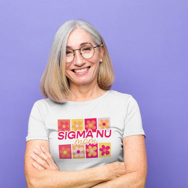 Sigma Nu Blooming Proud Mom Short Sleeve Tee