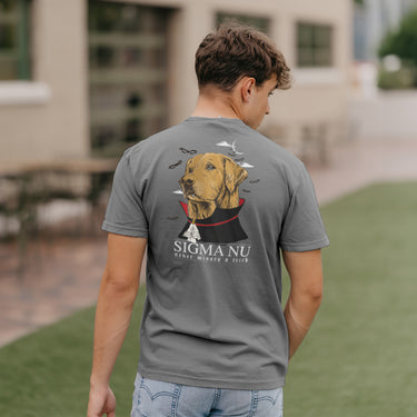 Limited Edition Sigma Nu Vampire Retriever Short Sleeve Pocket Tee