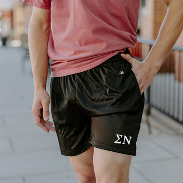 Sigma Nu 5" Black Shorts