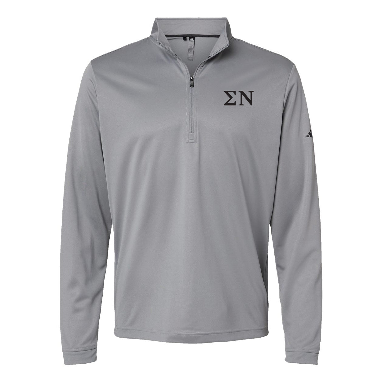 Sigma Nu Frat Grey Adidas Lightweight Performance 1/4 Zip.