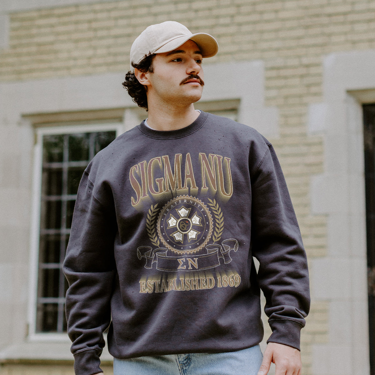 Sigma NuFraternity Heavyweight Graphic Crewneck