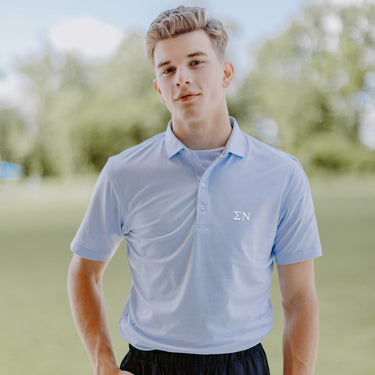 Sigma Nu Johnnie-O Striped Polo