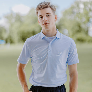 Sigma Nu Personalized Johnnie-O Striped Polo