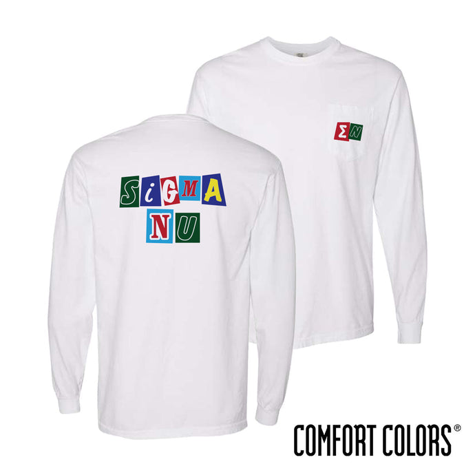 Sigma Nu Animated Long Sleeve Tee
