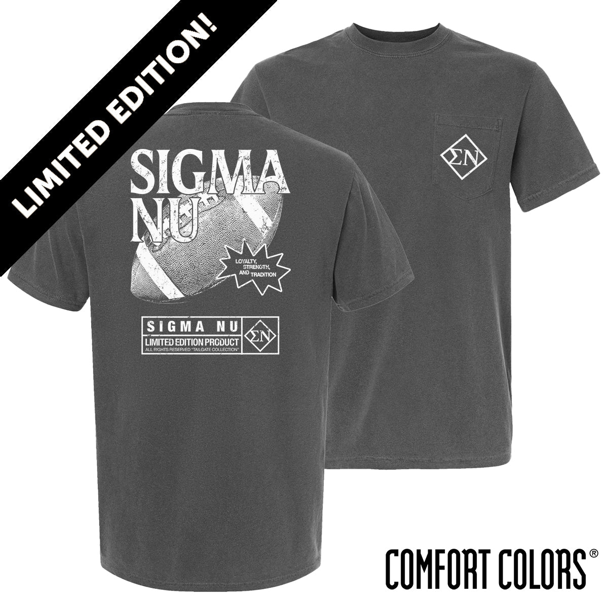 New! Sigma Nu Gridiron Season Short Sleeve Tee