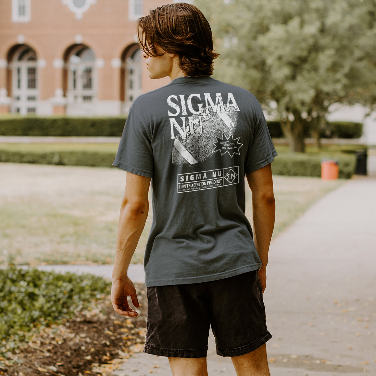 New! Sigma Nu Gridiron Season Short Sleeve Tee
