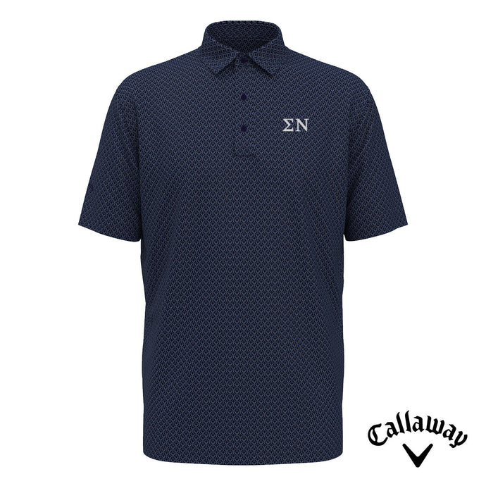 Sigma Nu Callaway Chevron Patterned Polo Sigma Nu