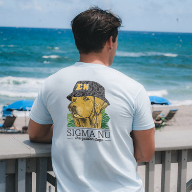 Sigma Nu Bucket Hat Retriever Tee