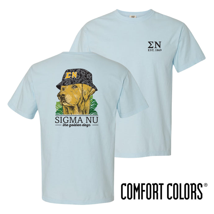 Sigma Nu Bucket Hat Retriever Tee