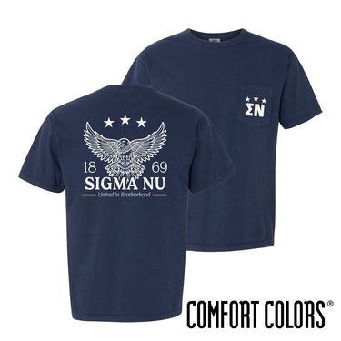 Sigma Nu Patriotic Eagle Short Sleeve Tee