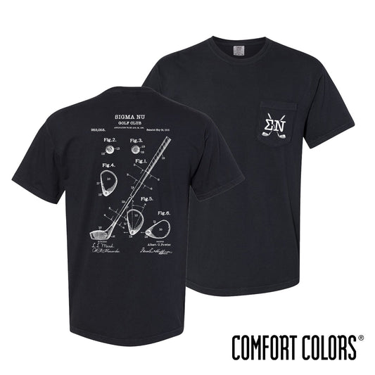 New! Sigma Nu Comfort Colors Club Components Short Sleeve Tee